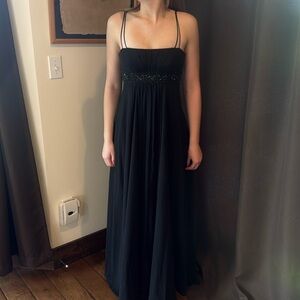 David’s Bridal, formal black dress, size 2